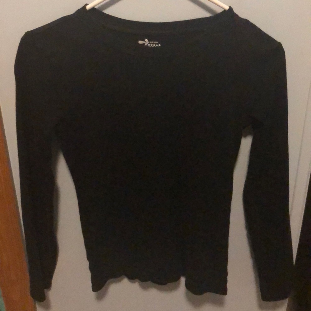 Plain black long sleeve